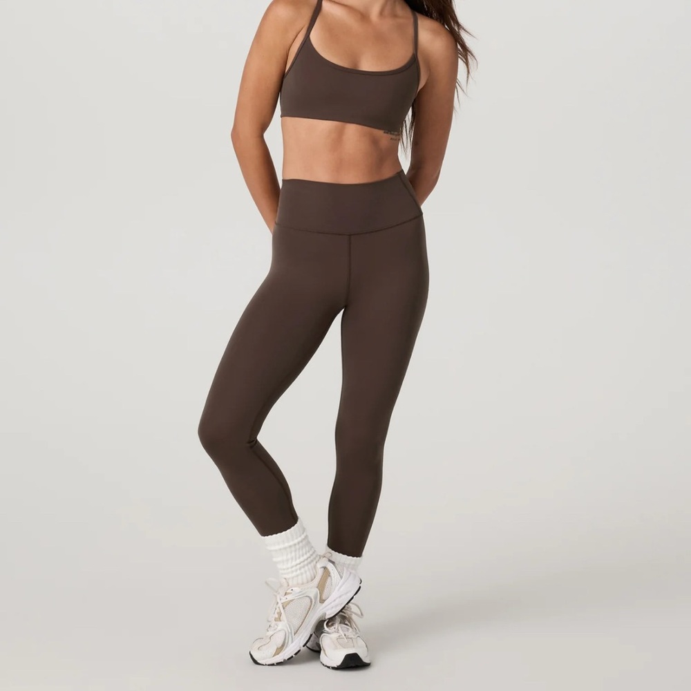 Vuori All The Feels Leggings, Brown / Java, Size Small